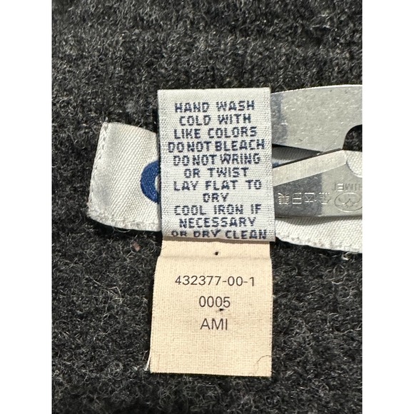 Old Navy‎ 100% Lambswool Mens Pullover Sweater Sz 2XL Dark Gray V-Neck - Picture 6 of 8